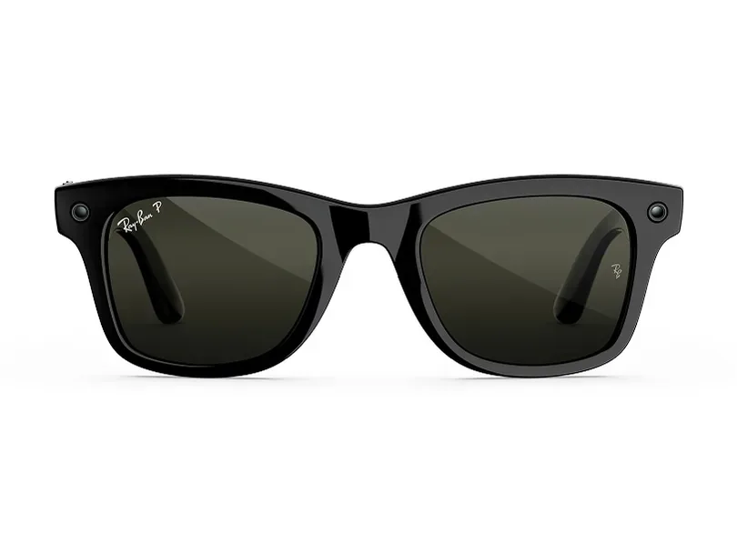 Ray-Ban Meta Wayfarer (Gen 3) en noir brillant, verres verts polarisés · 479 €